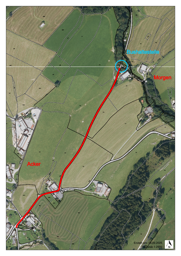 Bushaltestelle in Morgen (ab voraussichtlich 06.10.25) - auch für Kinder von Acker